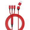 smrter HYDRA ULT RD – Ladekabel USB-A/USB-C –> mikro USB Lightning ir USB-C