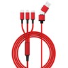 smrter HYDRA ULT RD – Ladekabel USB-A/USB-C –> mikro USB Lightning ir USB-C