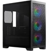 „Cooler Master Elite 302“ korpusas, permatomas šoninis skydelis, mATX, 3x 120 mm ARGB ventiliatoriai, juodas