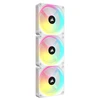 Corsair iCUE LINK QX120 RGB 3-pack + Hub CO-9051006-WW Baltas