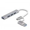 Delock 4 prievadų plonas USB šakotuvas su USB Type-C