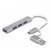 Delock 4 prievadų plonas USB šakotuvas su USB Type-C
