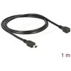 Kabelis USB Delock USB-A - miniUSB 1 m Juodas (82667)