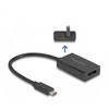 Delock Adapteris DisplayPort Buchse zu USB Type-C™ Stecker - (DP Alt Mode) 4K mit PD 85 W