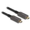 Delock Aktywny Optyczny USB-C™ 4K Video + Dane + PD Kabelis 10 m