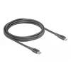 Delock Atblokuokite duomenų ir įkrovimo kabelį USB Type-C™ prie Lightning™, skirto iPhone™, iPad™ ir iPod™ pilkai 2,0 m MFi