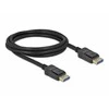 Delock DisplayPort kabelis 10K 60 Hz 54 Gbps plastikinis korpusas 2 m