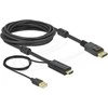 Delock HDMI zu DisplayPort Kabelis 4K 30 Hz 5m