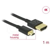 Kabelis Delock HDMI Micro - HDMI 1m juoda (84781)