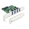„Delock PCI Express“ kortelė > 4 x USB 3.0