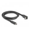 Delock USB 3.2 Gen 2 Kabelis, USB-C Stecker > USB-C Stecker (juodas, 1 Meter, PD 3.0, Laden mit bis zu 60 Watt)