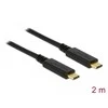 Delock Cable USB 3.1 Gen 1 USB Type-C™ kištukas > USB Type-C™ kištukas el. žymeklis 2 m juodas