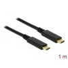 Delock Cable USB 3.1 Gen 2 USB Type-C™ kištukas > USB Type-C™ kištukas el. žymeklis 1 m juodas