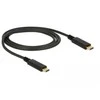Delock Cable USB 3.1 Gen 2 USB Type-C™ kištukas > USB Type-C™ kištukas el. žymeklis 1 m juodas