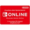 Nintendo Switch Mitgliedschaft 3 Monate 7,99 EUR