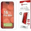 Apple iPhone 16 Pro Max tikras ekrano stiklas + dėklas, pagamintas „Displex“, skaidrus