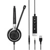 EPOS Sennheiser Ausinės Impact SC 635 USB-A 3,5mm USBA 3,5mm mono juodas sidabrinis (1000643)