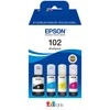 Epson 102 EcoTank (C13T03R640) Rašalo papildymo buteliukų komplektas, CMYK