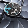 Fractal Design Venturi HF-14 Kompiuterio korpusui Ventiliatorius 14 cm Juoda, Pilka, Balta