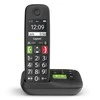 Gigaset E290A didelio mygtuko belaidis telefonas su atsakikliu - juodas