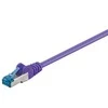 Goobay CAT 6A jungiamasis kabelis, S/FTP (PiMF), violetinis, 1 m - LSZH be halogenų, CU medžiaga