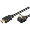 Goobay 1m High Speed HDMI 270° kabelis su Ethernet, - 4K (3840x2160), 3D, kampuotas, juodas