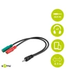 Goobay Kabelis 4 pin 3,5 mm stereo plug>2x3,5 m