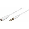 Goobay ausinės ir garso ilgintuvas 3,5 mm, 1 m baltas