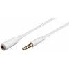 Goobay ausinės ir garso ilgintuvas 3,5 mm, 1 m baltas