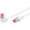 Goobay CAT 6 pataisinis kabelis 1x 90° kampu, S/FTP (PiMF), baltas, 5m