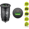 Goobay dvigubas USB automobilinis greitas įkroviklis USB-C™ PD (maitinimas)