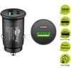 Goobay dvigubas USB automobilinis greitas įkroviklis USB-C™ PD (maitinimas)