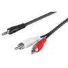 „Goobay“ garso adapterio laidas AUX [3,5 mm lizdas su stereofoninio „Cinch“ kištuku, 15 m]