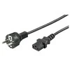 Goobay F tipas, CEE 7/7 - C13 maitinimo laidas, 5 m, juodas