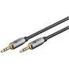 Kabelis audio Jack 3.5mm x2 Goobay Plus TEXTIL 5m