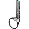 Goobay Slim 4 prievadų USB šakotuvas, USB-A į USB-A, 5 Gbit/s | 74456