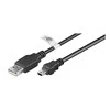 Kabelis USB Goobay USB-A - miniUSB 3 m Juodas (93903)