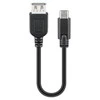 Goobay USB-C prie USB A lizdo kabelis, 0,2 m, juodas