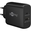 Įkroviklis Goobay Podwójna szybka kroviklis USB-C PD (65 W) juoda