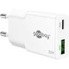 Goobay Dvigubas USB-C™ PD GaN plonas greitasis įkroviklis (20 W)