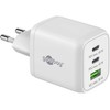 Goobay 65 W USB-C PD GaN Multiport Fast Charger Nano, Baltas