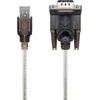 Wentronic Goobay USB nuoseklusis RS232 keitiklis, skaidrus 1,5 m, USB 2.0 jungtis (A tipas) > D-SUB/RS-232 jungtis (9 kontaktų)