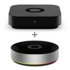 „Homey Pro mini“ ir „Homey Bridge“ – juodos spalvos su matiniu paviršiumi, „Zigbee“, „Thread“ ir LAN / per „Homey Bridge“ taip pat „Zigbee“, „Z-Wave“, „Bluetooth“, 433 MHz ir infraraudonųjų spindulių