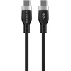 Targus „Hyper | HyperJuice“ USB-C silikoninis įkrovimo laidas | HJ4011BKGL
