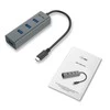 I-tec Metal C31HUBMETAL403 sąsajos šakotuvas USB 3.2 Gen 1 (3.1 Gen 1) Type-C 5000 Mbit/ai Pilka
