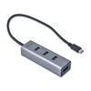 I-tec Metal C31HUBMETAL403 sąsajos šakotuvas USB 3.2 Gen 1 (3.1 Gen 1) Type-C 5000 Mbit/ai Pilka