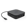 I-TEC Thunderbolt 3 Travel Dock Dual 4K Ekranas 1xDP 1xHDMI 1xGLAN 1xUSB 3.1 Gen2 1xUSB 2.0 1x Garso / mikrofono lizdas 1x60 W USB-C PD