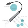 I-TEC USB 3.0 metalinis HUB 1x USB 3.0 3x USB 2.0 be maitinimo adapterio