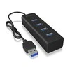 ICYBOX IB-HUB1409-U3 Icy Box 4x Port USB 3.0 Hub, Juodas