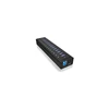 ICY BOX IB-AC6113 13x prievadas USB 3.0 šakotuvas su USB įkrovimo prievadu Juodas